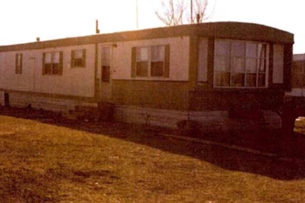 A view of the trailer where Walter was killed.