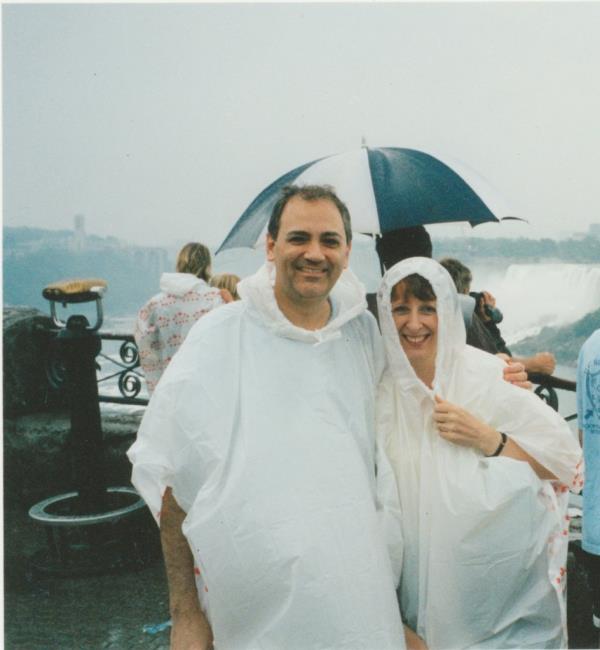 Charles Wolf with wife Katherine, Niagara Falls, 3 weeks before 9/11